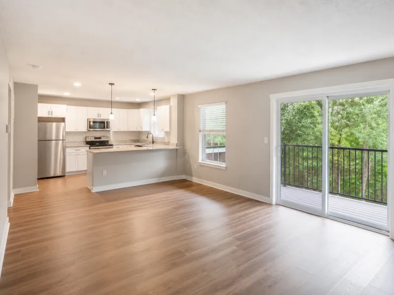 Clean, empty, move-in-ready rental unit after a tenant turnover